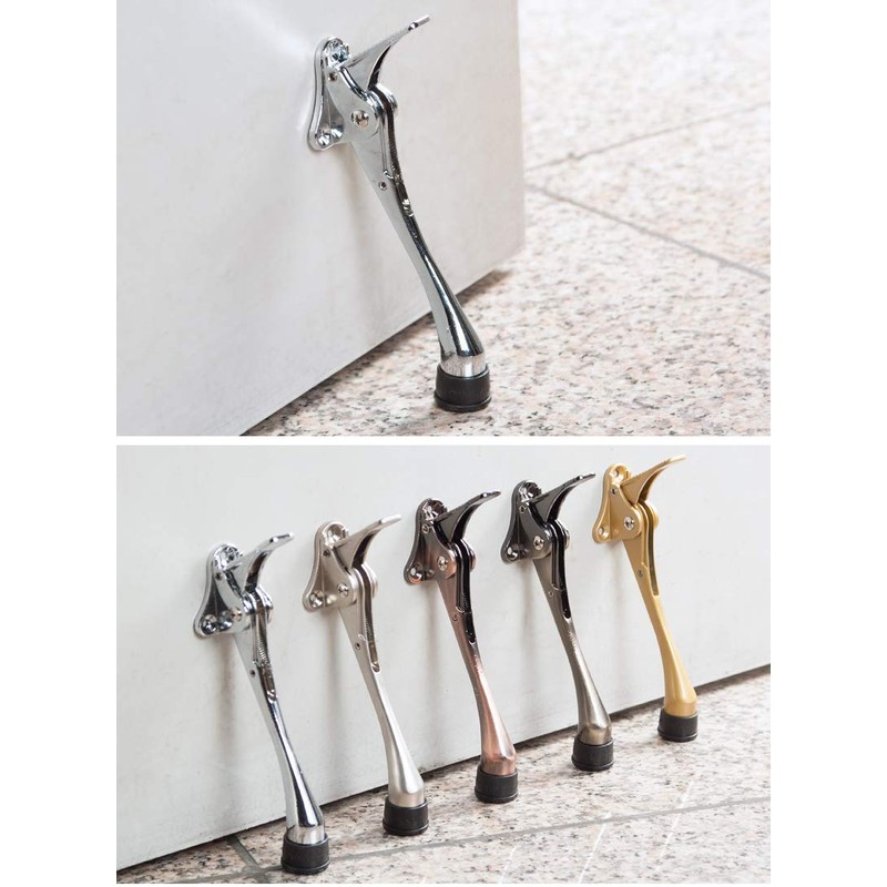 OGC 6-Inch Flip Down Door Stopper, Door-Mounted Kickdown Door Holder