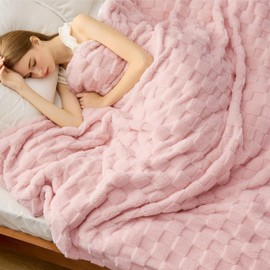 Bedsure Pink King Size Blanket for Bed - Super Soft Cozy King Blankets for Women, Cute Large Throws for Girls as Gifts, 108x90 Inches