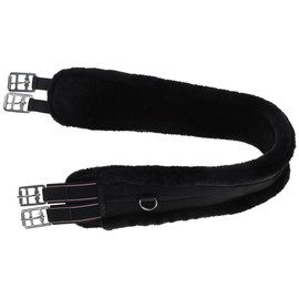 Kerbl Covalliero Saddle Girth Long Girth Anatomical Faux Fur Black Saddle Girth Length 130 cm