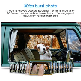 Mini Outdoor 16MP 720P 30FPS Zoom HD Digital Video Camera,Portable Zoom Video Camera,Mini Camcorder with Superior Sensor,720P HD 2.4inch LCD Screen Video Camera Camcorder Support TF Card