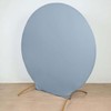 Tableclothsfactory 7.5ft Matte Dusty Blue Round Spandex Fit Wedding Arch