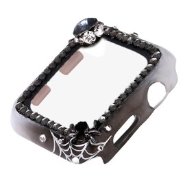 Tomcrazy Compatible with iWatch Series 9 8 7 41mm 45mm Accessories with Built-in Tempered Glass Screen Protector Bling Crystal Diamond Rhinestone Full Protective Bumper 3D Shiny Cover (05, 41mm)