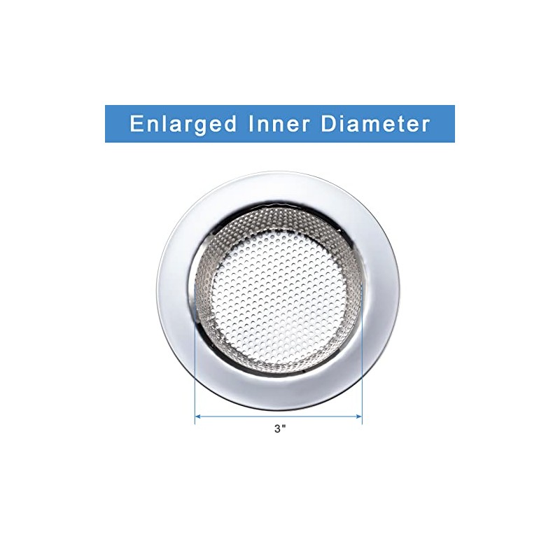 2 Pcs Sink Strainer for Most Kitchen Sink Drain Basket,