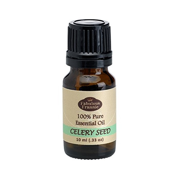 Celery Seed 100% Pure, Undiluted Essential Oil Therapeutic Grade - 10ml- Great for Aromatherapy! by Fabulous Frannie