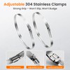 QILIPSU Pole Mounting Kits, 304 Stainless Steel 6.9" x 1.9"