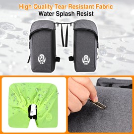 HASAGEI Bike Bag Bicycle Panniers Bike Trunk Bag Bike Rack Bag, Bike Pannier Set For Luggage Racks 35L Large Bicycle Bags With Waterproof Rain Cover, Saddle Bag For Ebike, MTB, Road Bike