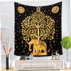 TEHAUX Elephant Tapestry Decoration Carpet Sofa Backdrop Elephant Pattern Tapestry