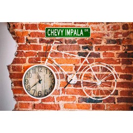 Chevy Impala Street Sign, GM Car Sign, Metal Garage Sign, Novelty Wall Decor - 4x18 inches