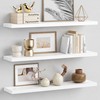 Forbena White Floating Shelves for Wall 36 Inches Long, Modern