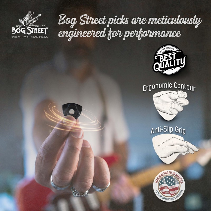 Bog Street Assorted Guitar Picks Variety Pack - 17 Guitar