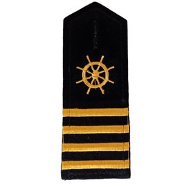 KANGQL Epaulets, Professional Sailor Epaulettes, Captain Uniform, Shoulder Hanger, Epaulet for Stage Performance, Crew Member, Four Bar Rudder