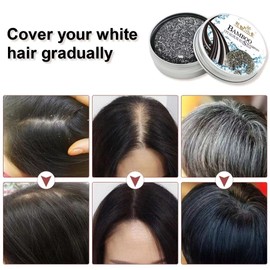 Anti Grey Bar, Hair Darkening Shampoo Bar, Grey Hair Reverse Bar, Natural Grey Hair Removal Soap, Charcoal Shampoo Bar for Moisturising, Grey Hair, Pack of 2