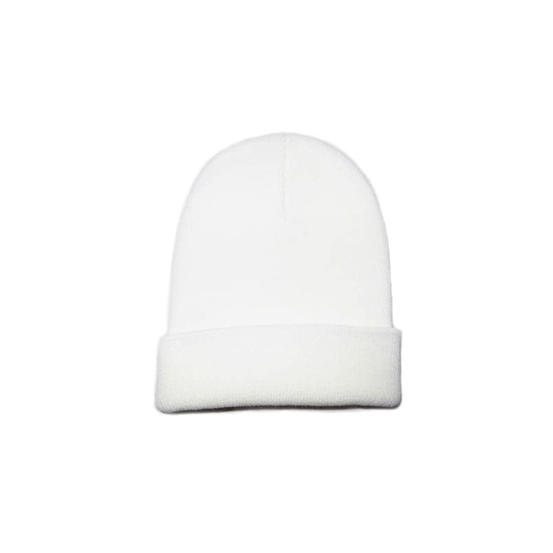 Kids Beanie Hat - Unisex Slouch Winter Woolly Turn Up
