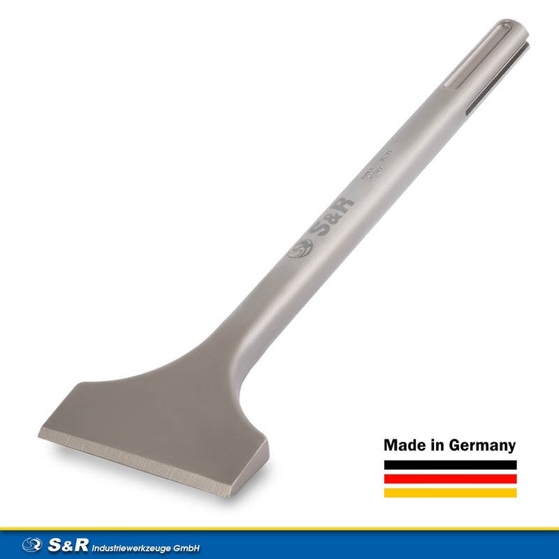 S&R Wide Chisel SDS-MAX shank 300x80mm round, for hammers from