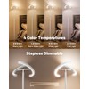 SIBRILLE White Floor Lamp, Modern Stepless Dimmable Standing Lamp 3000-6000K,