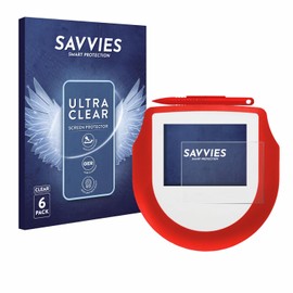 Savvies 6 Stück Schutzfolie für Signotec Signature Pad Omega Displayschutz-Folie Ultra-Transparent