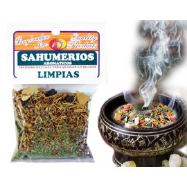 3 PCS Cleansing-LIMPIAS Herbal Incense Mix SAHUMERIO ESPIRITUAL DE HIERBAS to Burn Over Charcoal