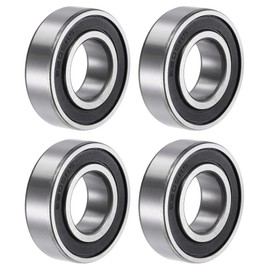 TOP-VIGOR 4Pcs 6205-2RS Deep Groove Ball Bearings, Z1 25mm x 52mm x 15mm Double Sealed Industrial Bearings, Chrome Steel Skateboard Bearings for Electrical Instrument Equipment