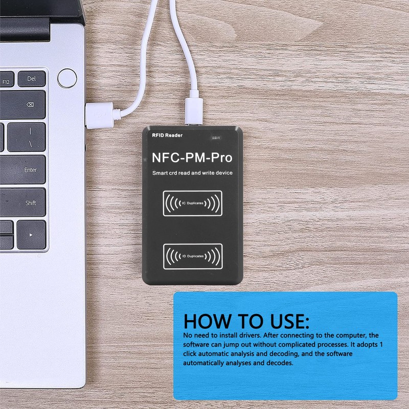 NFC Card Copier IC Card Reader ID Key Writer 125KHz‑13.56MHz