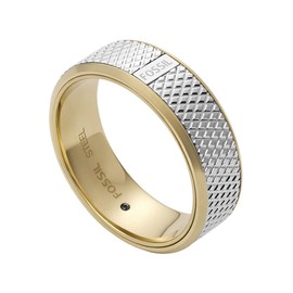 Fossil 32022881 Men's Ring Stainless Steel, Stainless Steel Stainless steel CZ, No Gemstone