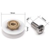 8-Piece Stainless Steel Shower Door Roller Replacement Set with Screws