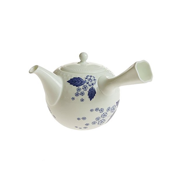 Wedgwood 40000820 Strawberry Bloom Indigo Japanese Teapot, 16.5 fl oz