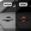 8Pcs Auto Door Handle Scratch Protection Cover, GLADFRESIT 3D Carbon