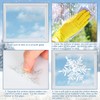 AnyDesign Christmas Window Stickers Winter Snowman Snowflakes Window Clings Xmas