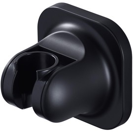 BSTIIU Handheld Shower Head Holder, Adhesive Showerhead Bracket, Angle Adjustable Shower Wand Holder Wall Mounted, Black