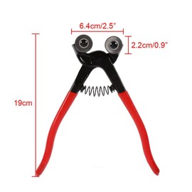 Glass Cutter, Tile Cutter, Mosaic Cutter, Yatco, Stained Glass Processing, Cutting, Breaking Work, Professional Tool Tool, Total Length 7.9 inches (200 mm), Glass Splitting Pincers, Maximum Cutting