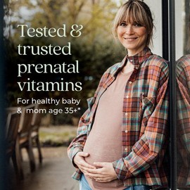 New Chapter Prenatal One Daily 35+ | Prenatal Vitamins with Methylfolate, Choline & Ginger for Healthy Mom & Baby, 30ct