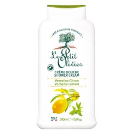 Le Petit Olivier Shower Cream - Verbena Lemon - Gently Cleanses Skin - Fresh and Moisturizing - pH Neutral - Dermatologically Tested - Free Of Soap and Dyes - 16.9 Oz