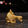 Brass Money Fish Fengshui Gold Wealth Arowana Home Decor Collectible