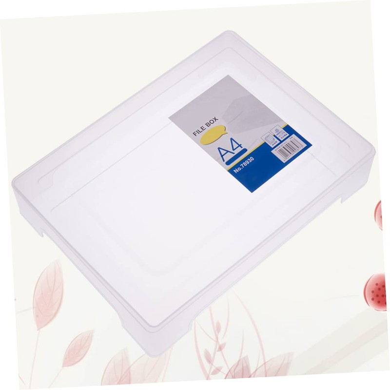 Operitacx Box Portable Art Scrapbook Storage Box Desktop Organiser File
