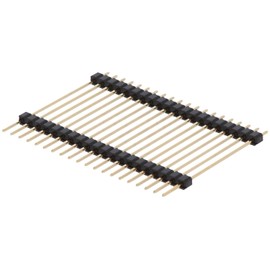 BerryBase 1 x 20 Pin Header for Raspberry Pi, Two Tier and Straight, gpio Stacking Header, Pin Header for Arduino Projects, 1 Row Pin Header for Connection Interface, 38 mm