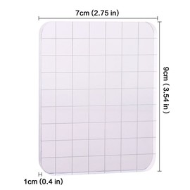 CCINEE Clear Stamp Block Transparent Acrylic Block with Grid and Grip for Stamping Scrapbooking Craft Making