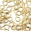 SISI UK Eye Screw Hooks Brass Plated Steel Eyes Bolts