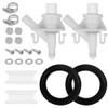 2 PCAK 385311641 Kit de válvula de inodoro RV se adapta a Dometic 300|301|310|311|320 |321 Pedal-Flush Toilets Resistencia a fugas RV Piezas de inodoro con sello de bola al ras