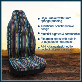 TUCKBOLD Automotive Universal Baja Blanket Bucket Seat Cover for Car SUV Automotive Parts