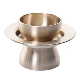 Notdam Bangjja Yugi cup holder set (cup + cup holder) / 놋담 방짜유기 제잔대 세트(잔알+잔대)