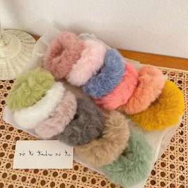 Fur hair scrunchie, hair tie, scrunchie, velvet scrunchie, mink band / 털 헤어슈슈 머리끈 스크런치 벨벳 곱창 밍크 밴드