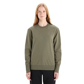 Icebreaker Merino Women's Central Long Sleeve Casual Wool Lounge Sweatshirt - Loden - X-Large