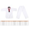 Taekwondo Uniform Striped Model Polyester Cotton with Belt Martial Arts