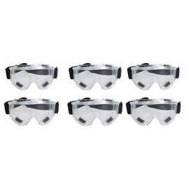 AB Tools-Neilsen Premium Safety Goggles Glasses Eye Protection Sealed Design Flexible Frame 6pk