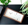 KATOMOKU Thermo Clock Walnut km-152WA Wooden Watch Thermo Hygrometer, Dual