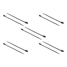 DeLOCK Cable Ties with Mounting Eye L 200 x W 4.8 mm Black Pack of 10