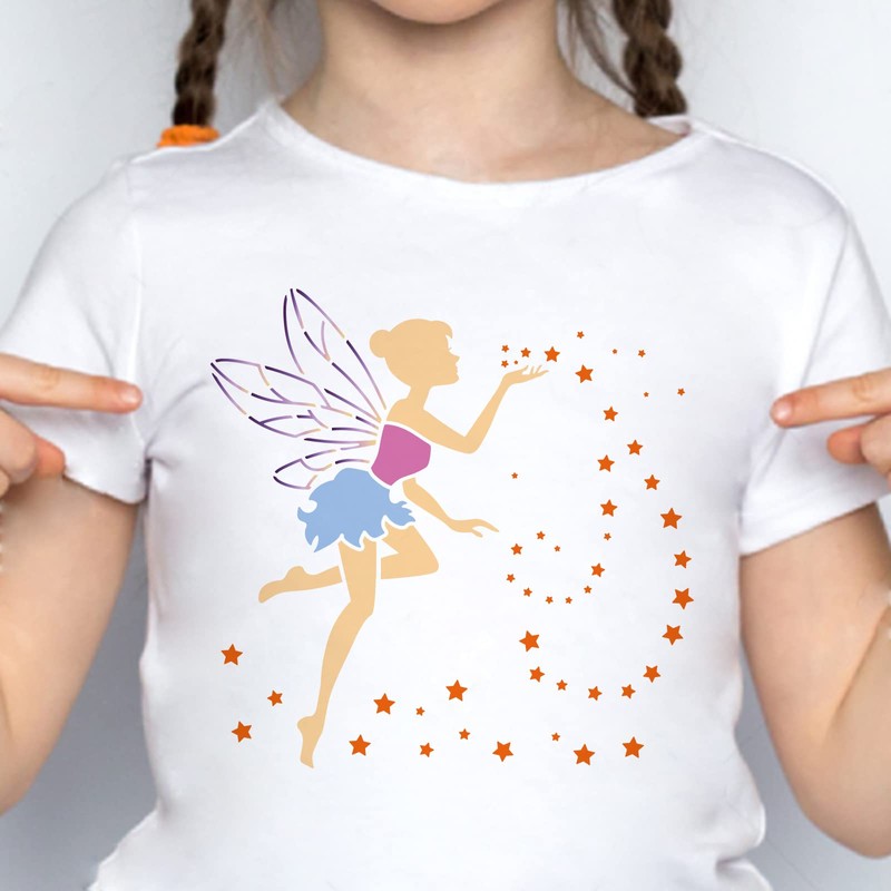 FINGERINSPIRE Elf & Star Drawing Stencils, Painting Stencils, 30 x
