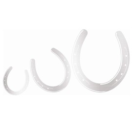 Horseshoe Set of 3 Horse Pony Stickers for Car Sticker Decor Horseshoe Iron Horse Film (K040 Silver)