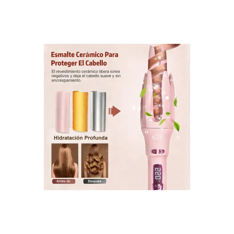 Jarphy Rizador De Cabello Ferros Automatic 32mm Rosa