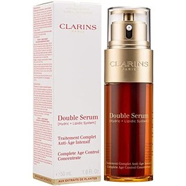 CLARINS - – Double Serum Complete Age Control Concentrate 50 ml, Suero Antiedad 2 en 1 con 22 Extractos Botánicos y 5 Moléculas Activas,...